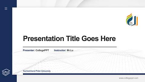 Sankalchand Patel University Thesis Proposal/Graduation Defense PPT Template
