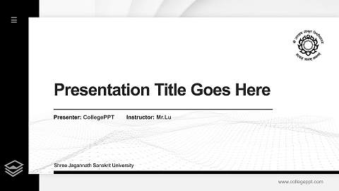 Shree Jagannath Sanskrit University Thesis Proposal/Graduation Defense PPT Template