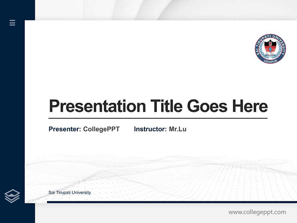 Sai Tirupati University Thesis Proposal/Graduation Defense PPT Template4:3 ratio PPT effect preview image5