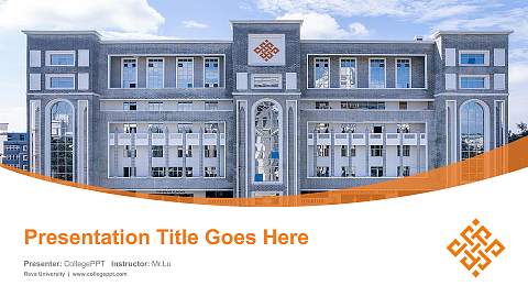 Reva University Course/Courseware Creation PPT Template