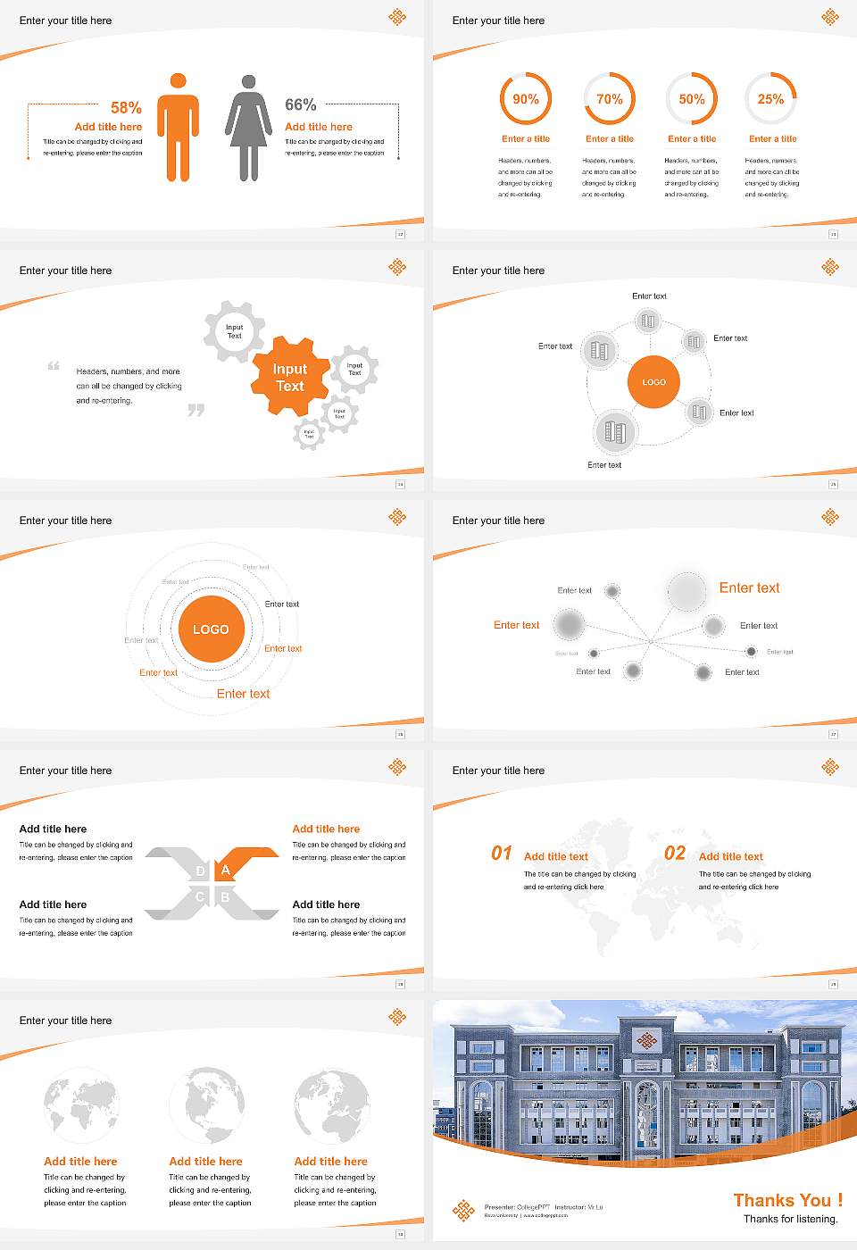 Reva University Course/Courseware Creation PPT Template16:9 ratio PPT effect preview image4