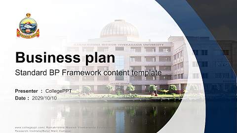 Ramakrishna Mission Vivekananda Educational and Research Institute(Belur Main Campus) Competition/Entrepreneurship Contest PPT Template