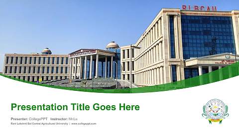 Rani Lakshmi Bai Central Agricultural University Course/Courseware Creation PPT Template