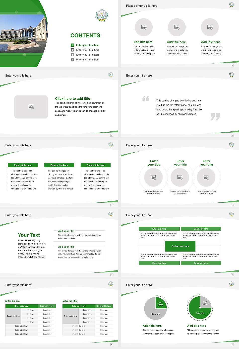 Rani Lakshmi Bai Central Agricultural University Course/Courseware Creation PPT Template16:9 ratio PPT effect preview image2