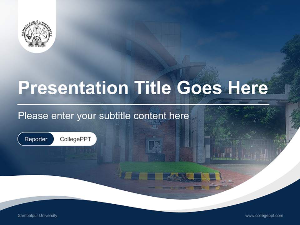 Sambalpur University Lecture Sharing and Networking Event PPT Template4:3 ratio PPT effect preview image4