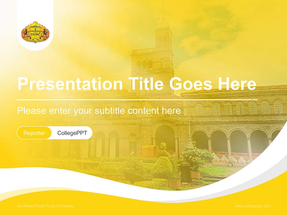 Savitribai Phule Pune University Lecture Sharing and Networking Event PPT Template4:3 ratio PPT effect preview image4