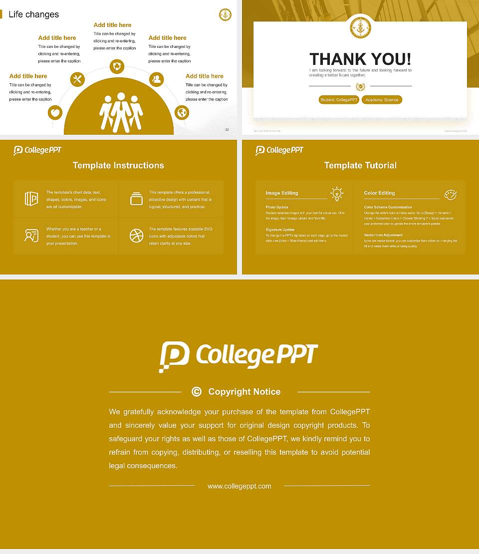Seacom Skills University National Scholarship Defense PPT Template16:9 ratio PPT effect preview image4