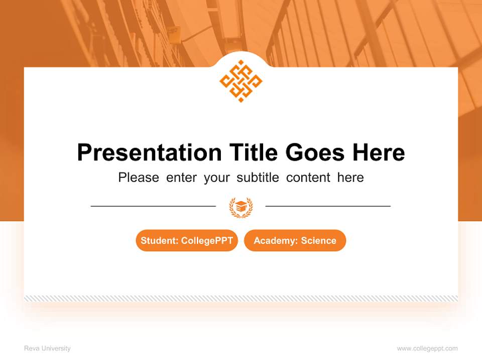 Reva University National Scholarship Defense PPT Template4:3 ratio PPT effect preview image4