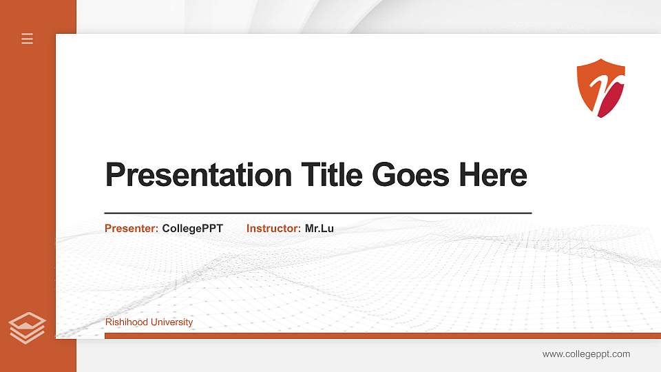 Rishihood University Thesis Proposal/Graduation Defense PPT Template16:9 ratio PPT effect preview image