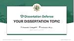 Shobhit University Graduation Thesis Defense PPT Template