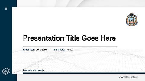Satavahana University Thesis Proposal/Graduation Defense PPT Template