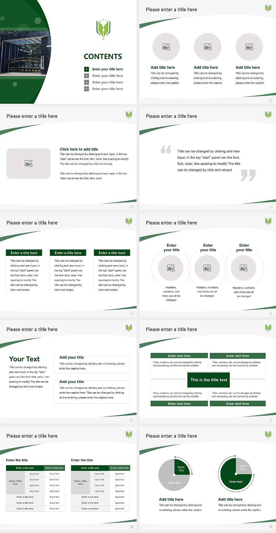 Rani Rashmoni Green University Course/Courseware Creation PPT Template4:3 ratio PPT effect preview image2