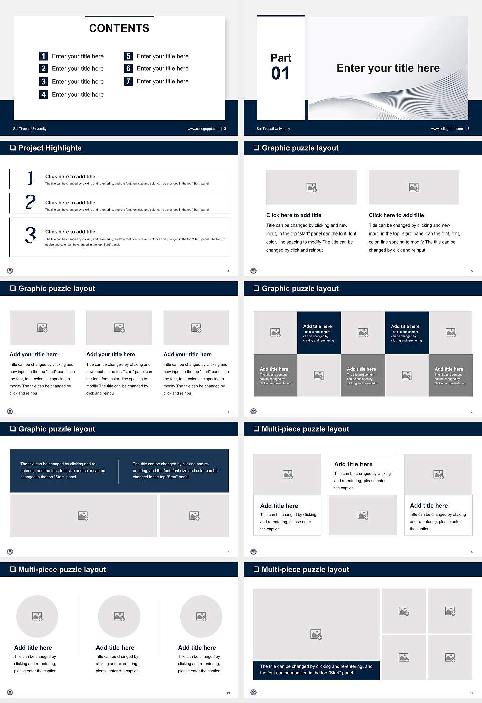 Sai Tirupati University General PPT Template16:9 ratio PPT effect preview image2