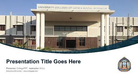 Satavahana University Course/Courseware Creation PPT Template