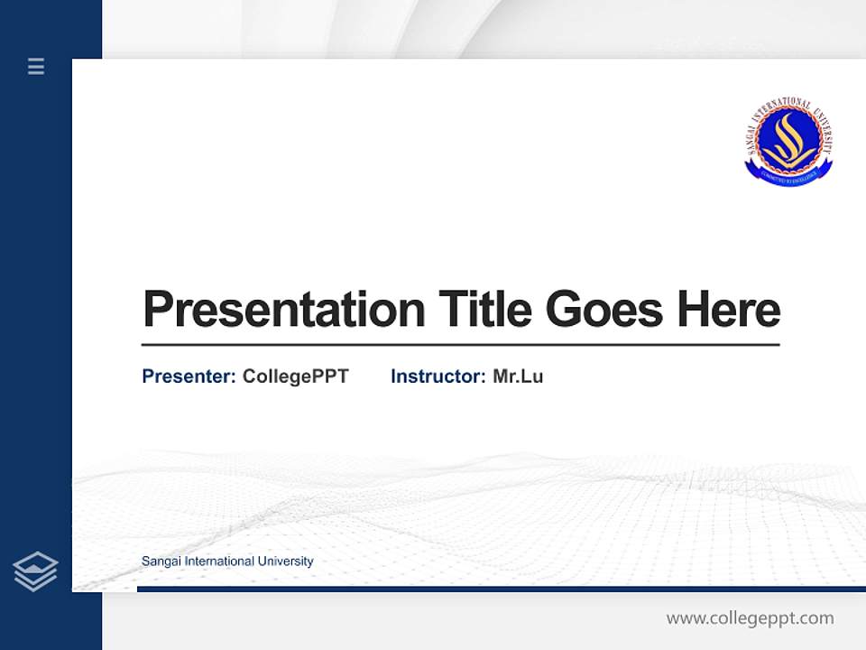Sangai International University Thesis Proposal/Graduation Defense PPT Template4:3 ratio PPT effect preview image5