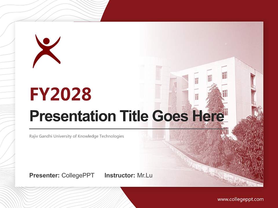 Rajiv Gandhi University of Knowledge Technologies Academic Presentation/Research Findings Report PPT Template4:3 ratio PPT effect preview image5