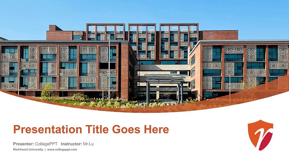 Rishihood University Course/Courseware Creation PPT Template16:9 ratio PPT effect preview image