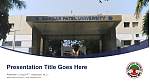 Sardar Patel University수업PPT 템플릿