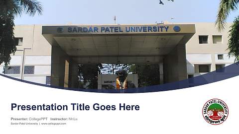 Sardar Patel University Course/Courseware Creation PPT Template