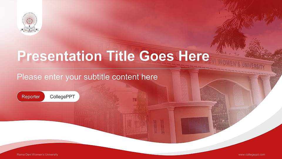 Rama Devi Women’s University Lecture Sharing and Networking Event PPT Template16:9 ratio PPT effect preview image