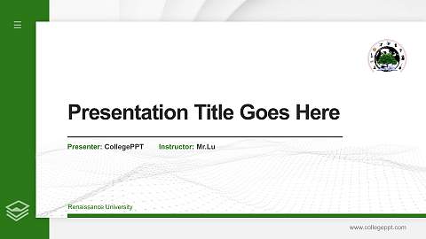 Renaissance University Thesis Proposal/Graduation Defense PPT Template