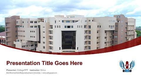 Shri Dharmasthala Manjunatheshwara University Course/Courseware Creation PPT Template