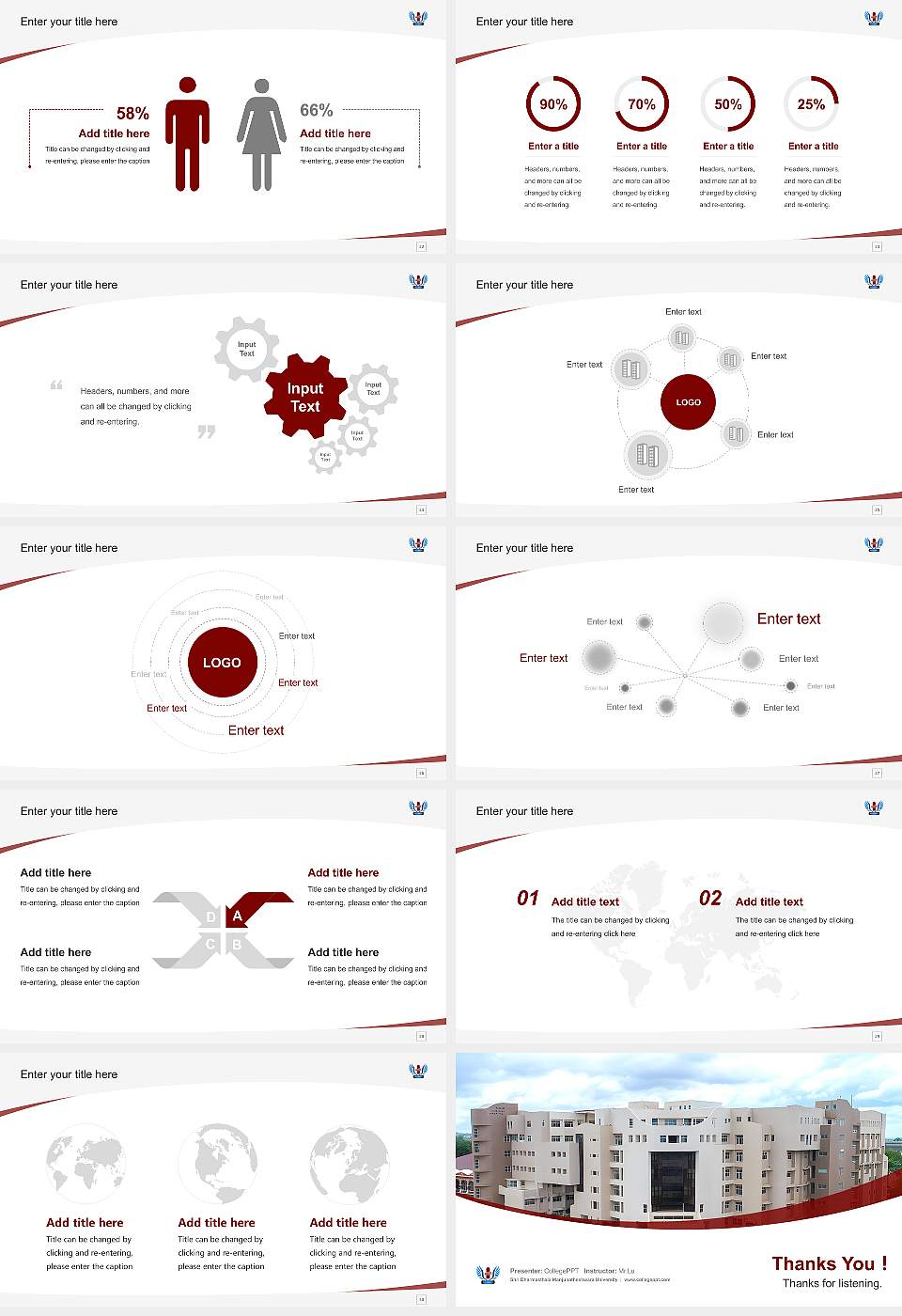 Shri Dharmasthala Manjunatheshwara University Course/Courseware Creation PPT Template16:9 ratio PPT effect preview image4