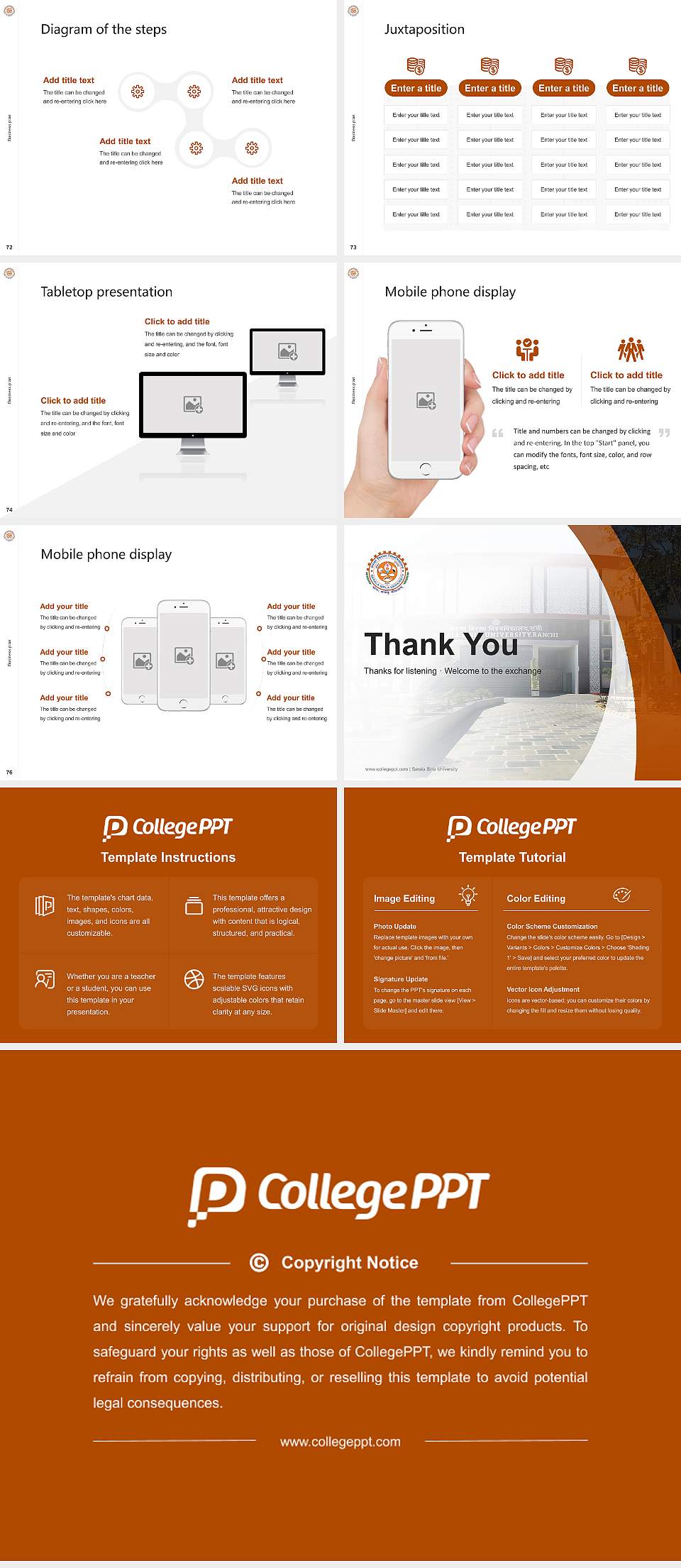 Sarala Birla University Competition/Entrepreneurship Contest PPT Template4:3 ratio PPT effect preview image9