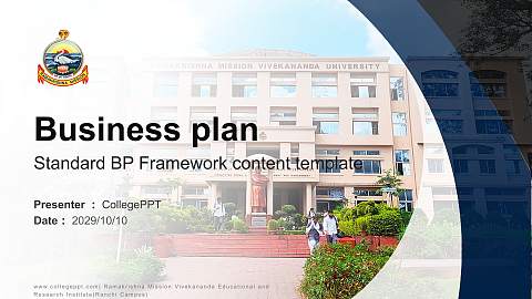Ramakrishna Mission Vivekananda Educational and Research Institute(Ranchi Campus) Competition/Entrepreneurship Contest PPT Template