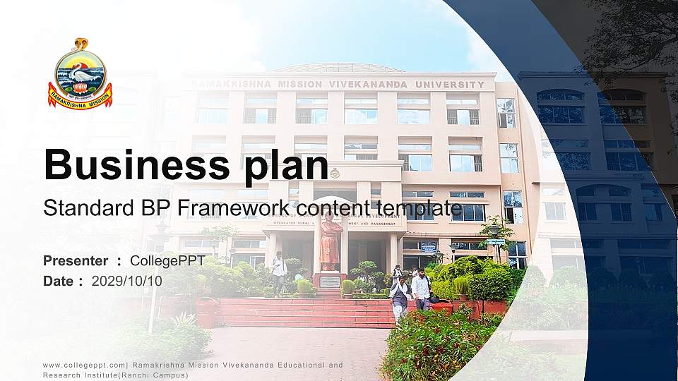 Ramakrishna Mission Vivekananda Educational and Research Institute(Ranchi Campus) Competition/Entrepreneurship Contest PPT Template16:9 ratio PPT effect preview image