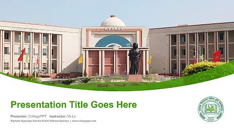 Rajmata Vijayaraje Scindia Krishi Vishwavidyalaya Course/Courseware Creation PPT Template