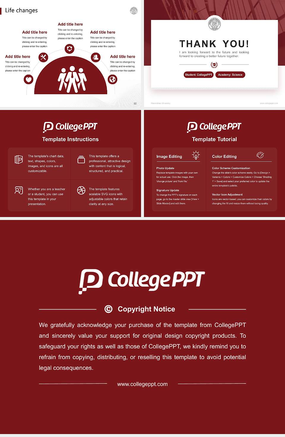 Ravenshaw University National Scholarship Defense PPT Template4:3 ratio PPT effect preview image4