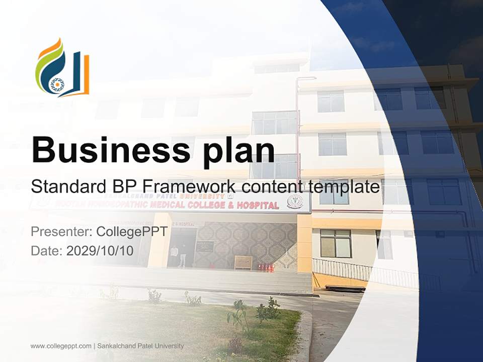 Sankalchand Patel University Competition/Entrepreneurship Contest PPT Template4:3 ratio PPT effect preview image9