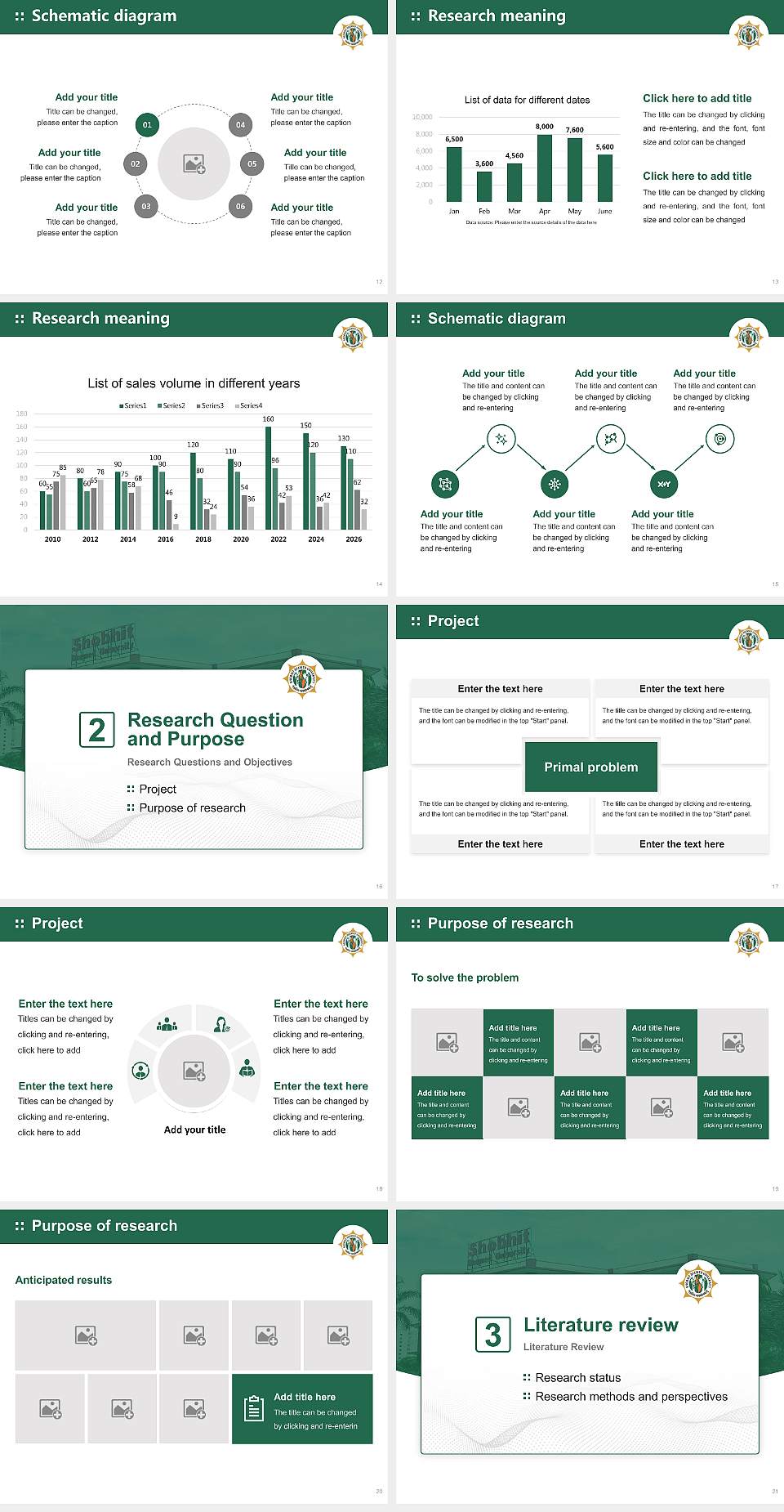 Shobhit University Graduation Thesis Defense PPT Template4:3 ratio PPT effect preview image3