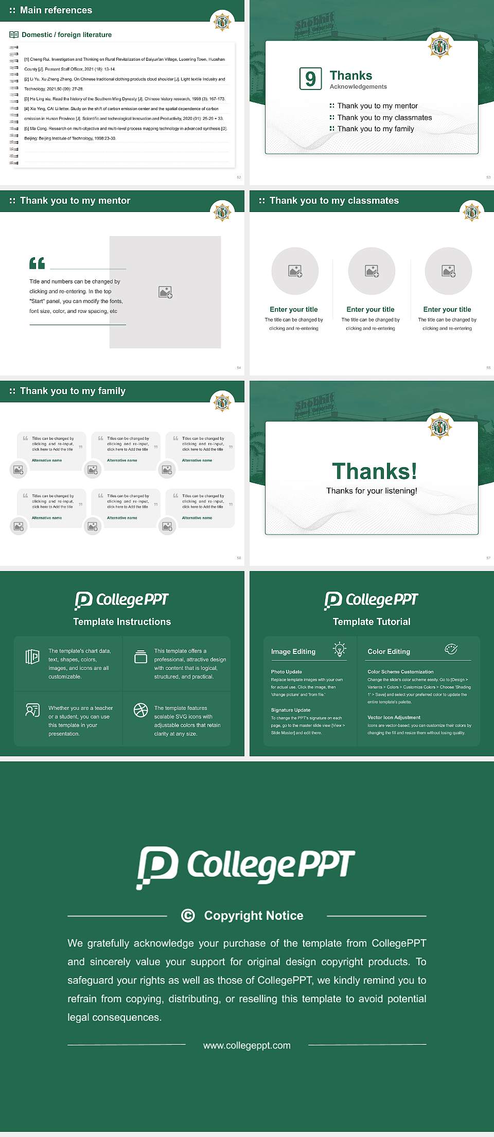 Shobhit University Graduation Thesis Defense PPT Template4:3 ratio PPT effect preview image7