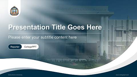Satavahana University Lecture Sharing and Networking Event PPT Template