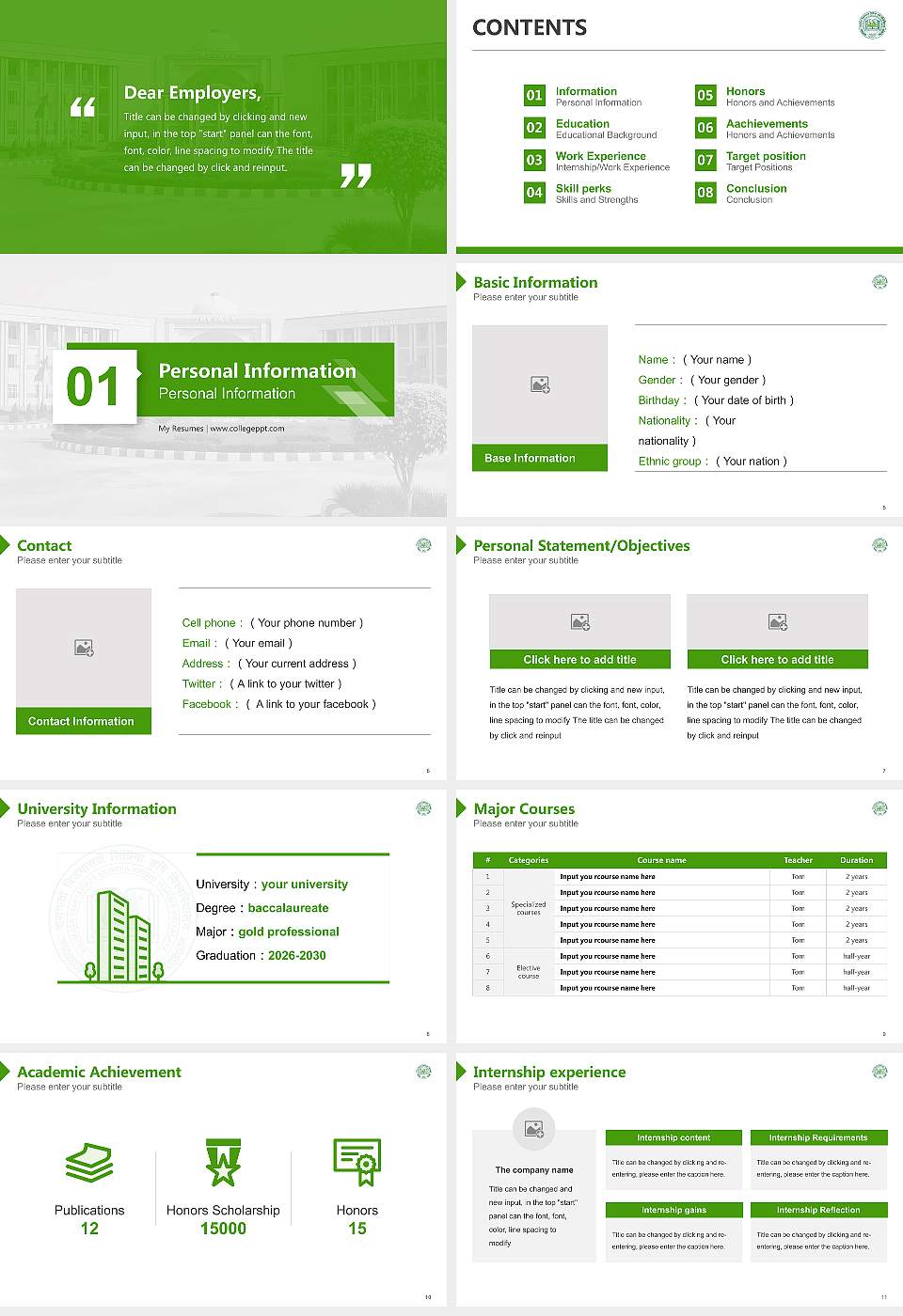 Rajmata Vijayaraje Scindia Krishi Vishwavidyalaya Resume PPT Template16:9 ratio PPT effect preview image2