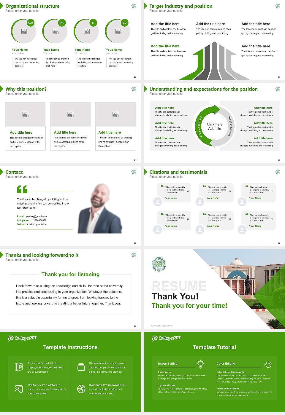 Rajmata Vijayaraje Scindia Krishi Vishwavidyalaya Resume PPT Template16:9 ratio PPT effect preview image4