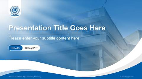 Shree Guru Gobind Singh Tricentenary University Lecture Sharing and Networking Event PPT Template