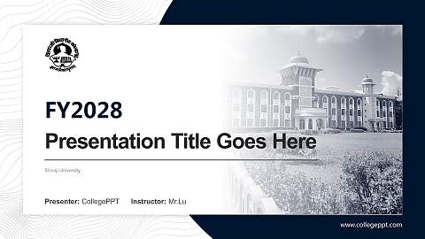 Shivaji University Academic Presentation/Research Findings Report PPT Template