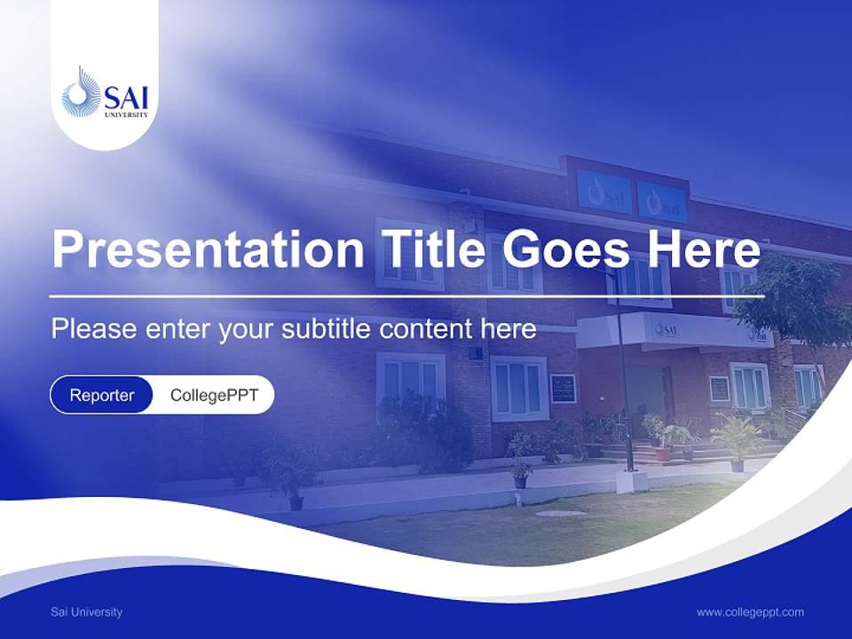 Sai University Lecture Sharing and Networking Event PPT Template4:3 ratio PPT effect preview image4