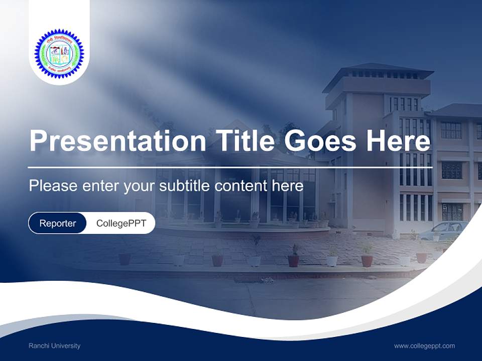 Ranchi University Lecture Sharing and Networking Event PPT Template4:3 ratio PPT effect preview image4