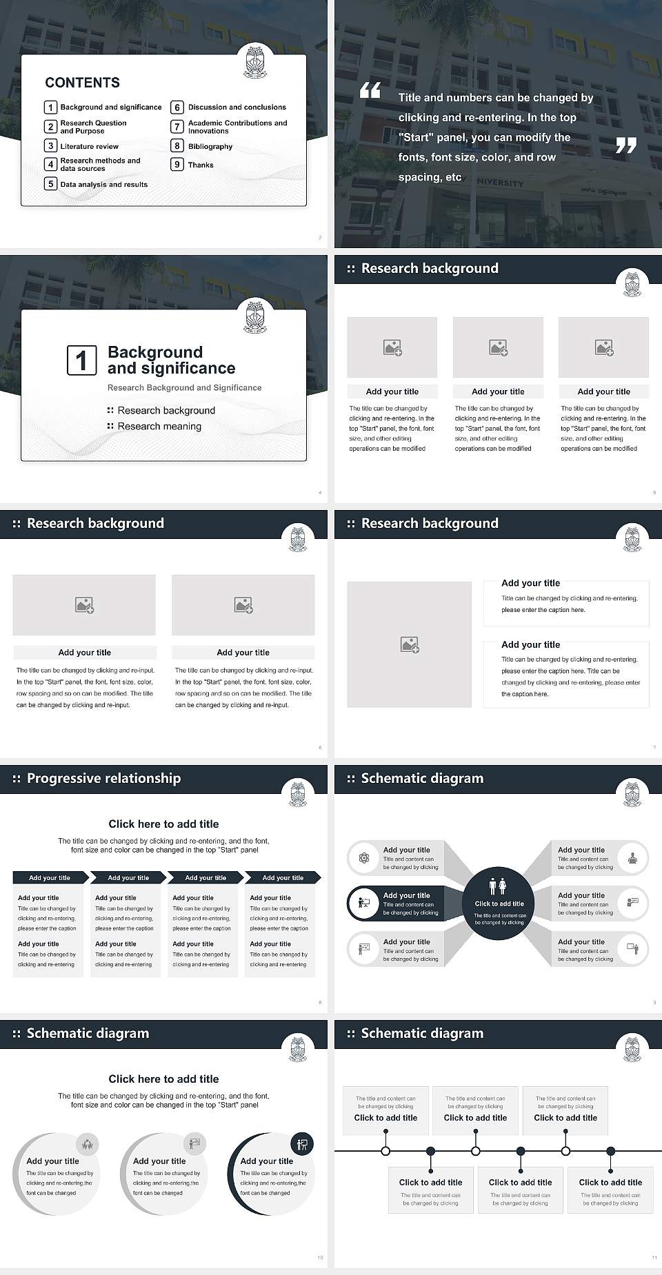 RV University Graduation Thesis Defense PPT Template4:3 ratio PPT effect preview image2