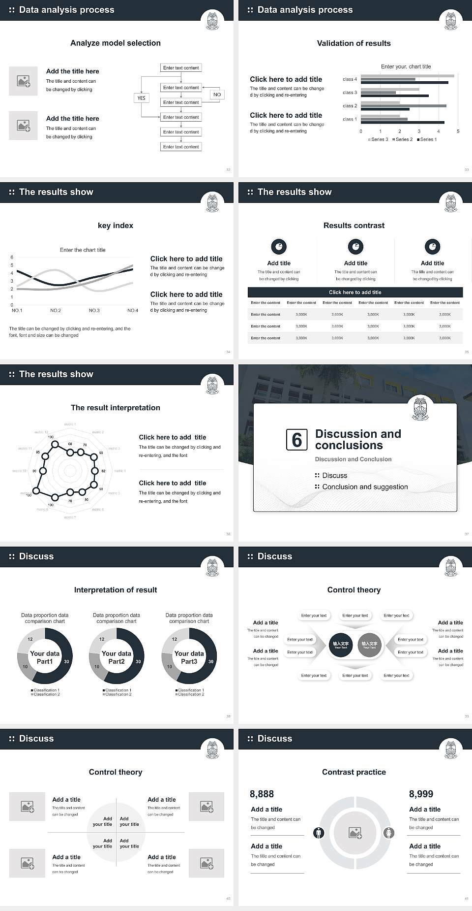 RV University Graduation Thesis Defense PPT Template4:3 ratio PPT effect preview image5
