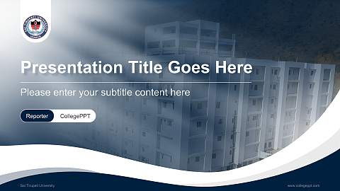 Sai Tirupati University Lecture Sharing and Networking Event PPT Template