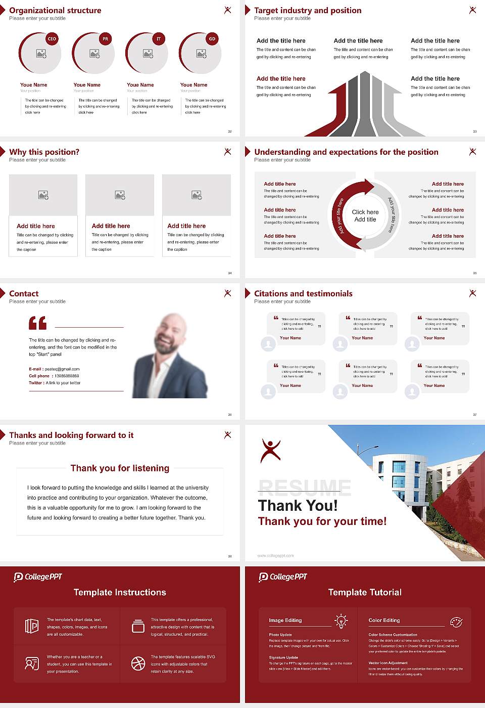 Rajiv Gandhi University of Knowledge Technologies Resume PPT Template16:9 ratio PPT effect preview image4
