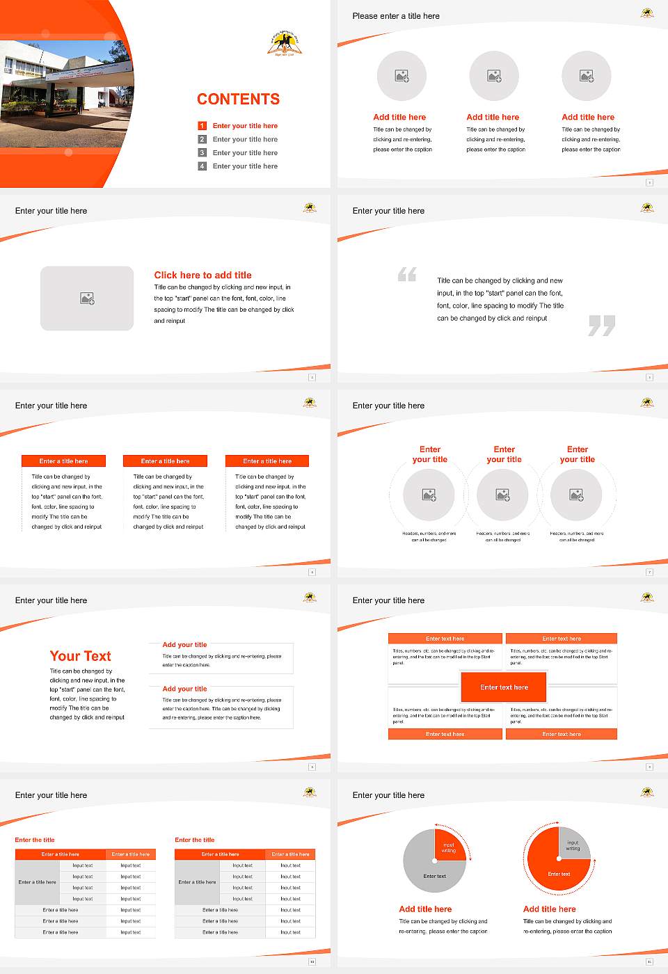 Rani Channamma University Course/Courseware Creation PPT Template16:9 ratio PPT effect preview image2