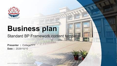 RIMT University Competition/Entrepreneurship Contest PPT Template
