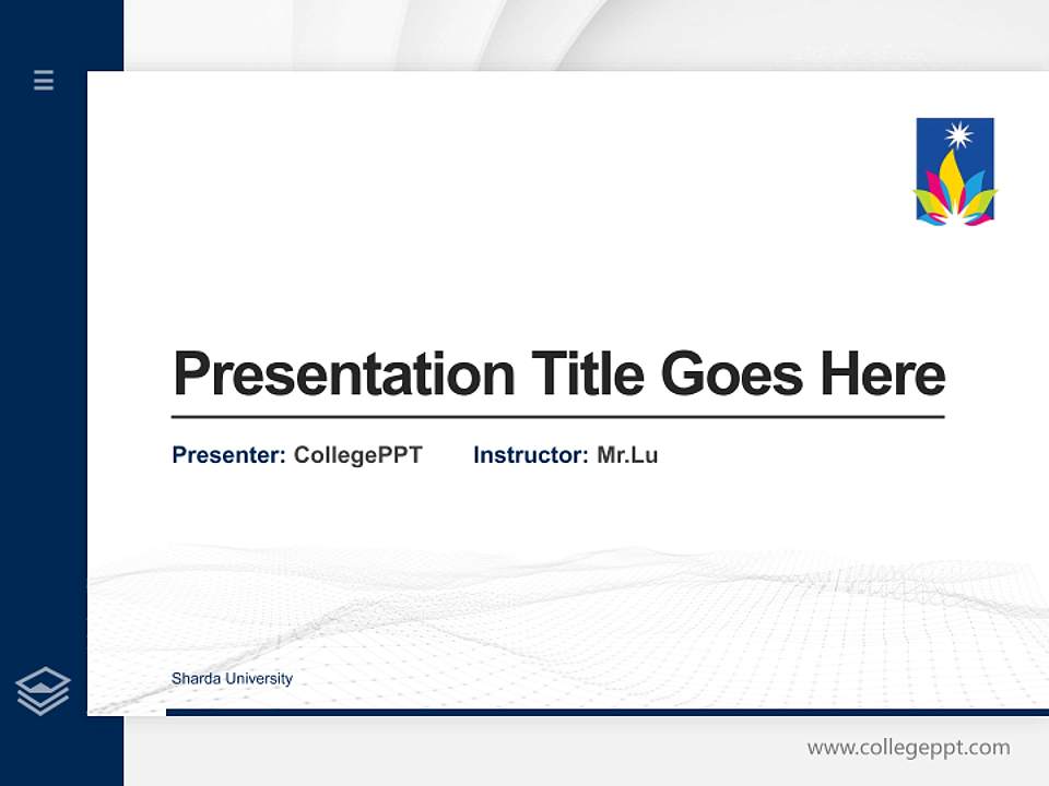 Sharda University Thesis Proposal/Graduation Defense PPT Template4:3 ratio PPT effect preview image5