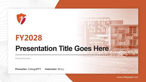 Rishihood University Academic Presentation/Research Findings Report PPT Template